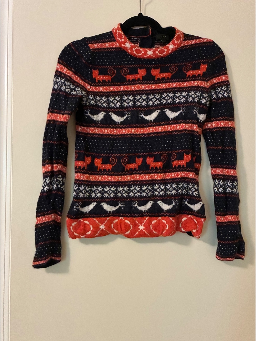 J Crew Farmyard Fair Isle Sweater